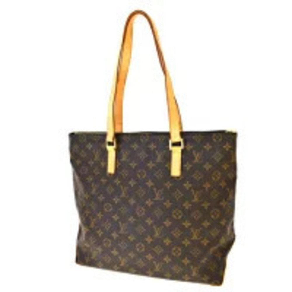 Louis Vuitton Cabas Mezzo Shoulder Bag Tote Monogram Leather